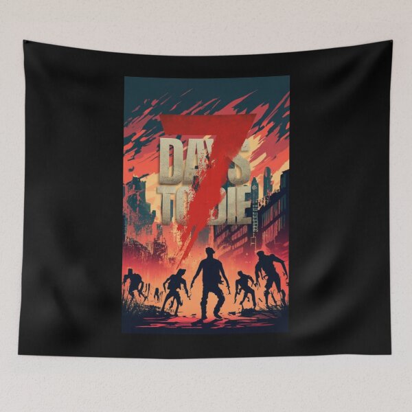Item preview, 7 days to die burning town designed and sold by FunkyMelon.