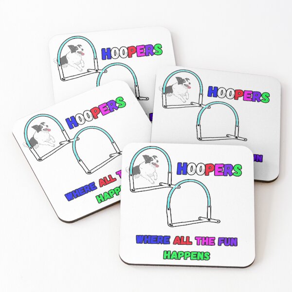 Item preview,  Hoopers - Hoopers, where all the fun happens with a Border Collie designed and sold by LBKdesigns.