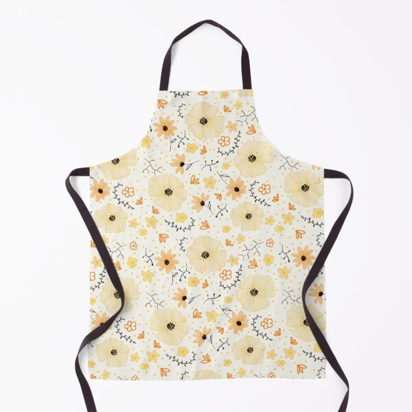 Item preview, Yellow floral pattern designed and sold by Origillus.