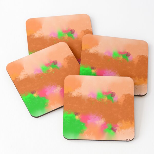 Item preview, Evolution Orange - Violet Green Abstract Art designed and sold by Joey Santiago.