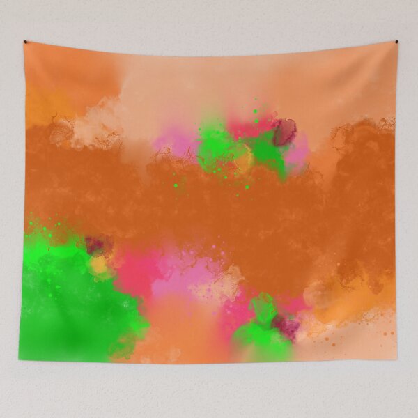 Item preview, Evolution Orange - Violet Green Abstract Art designed and sold by Joey Santiago.