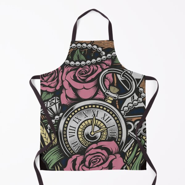 Item preview, Roses and clock designed and sold by Aleph-Mga.
