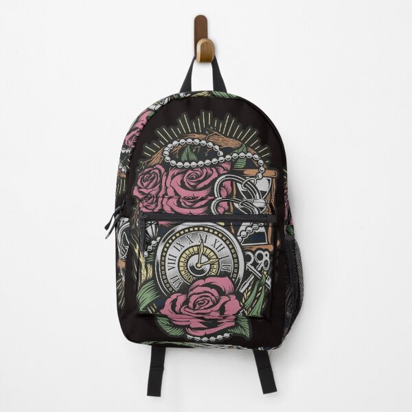Item preview, Roses and clock designed and sold by Aleph-Mga.