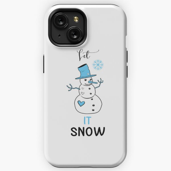  iPhone 14 Plus Snowman Carrot Nose Blue Hat and Scarf Winter  Snow Case : Cell Phones & Accessories