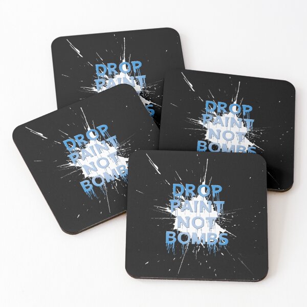 Item preview, Drop Paint Not Bombs designed and sold by Art & Coffee.