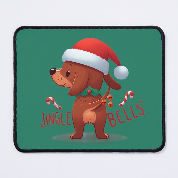 Item preview, Puppy Christmas - Jingle Bells sweater, hoodie, tshirt with dog, teckel designed and sold by Fanaticos.