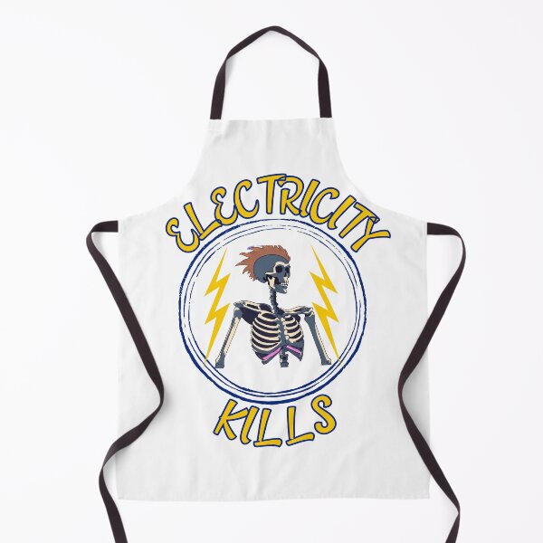 Item preview, Electricity Kills Punk Skeleton, Lightning Bolt Skeleton designed and sold by IsntThatNiche.