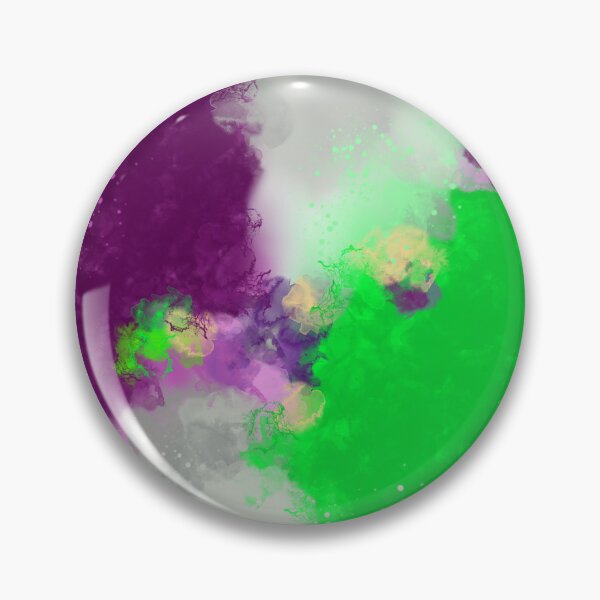 Item preview, Good Intentions - Violet Green Gray Abstract Art designed and sold by Joey Santiago.