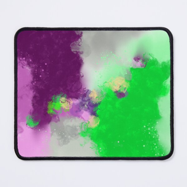 Item preview, Good Intentions - Violet Green Gray Abstract Art designed and sold by Joey Santiago.