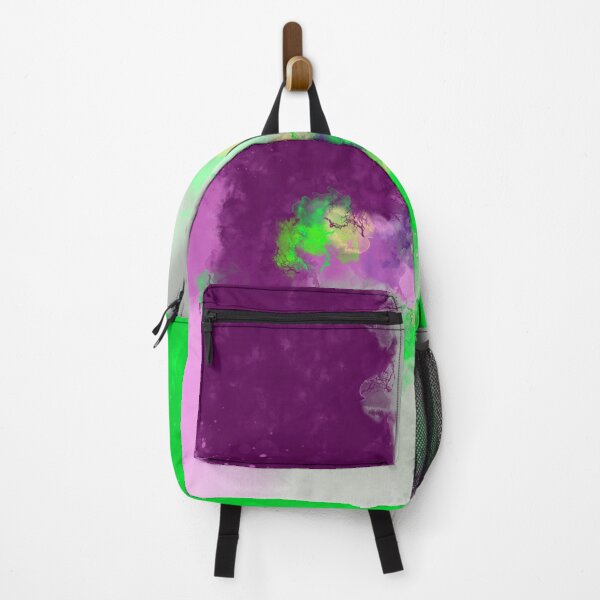 Item preview, Good Intentions - Violet Green Gray Abstract Art designed and sold by Joey Santiago.