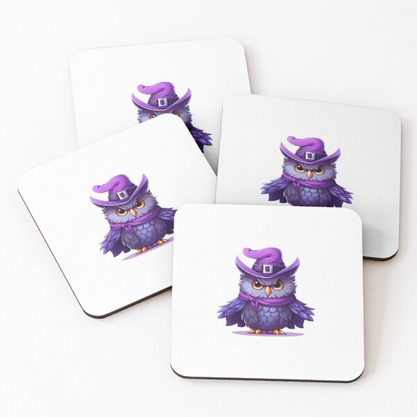 Item preview, Purple Wizard Owl Halloween Design Sticker designed and sold by TheCreativeStag.