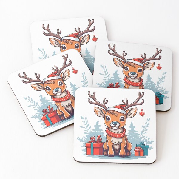Item preview, Christmas Fawn with Gifts designed and sold by MamikonarsRB.