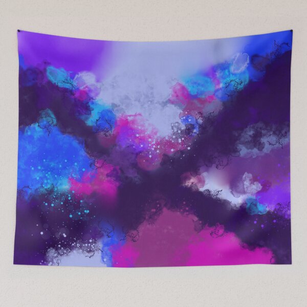 Item preview, Crossing Over - Blue Violet Abstract designed and sold by Joey Santiago.
