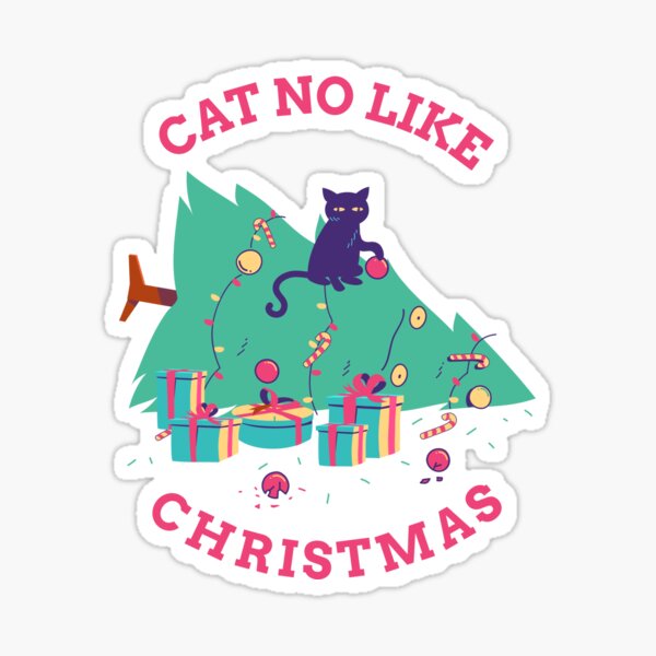 Item preview, CAT NO LIKE CHRISTMAS Funny Holiday T-Shirt designed and sold by DesigntshirtWB.