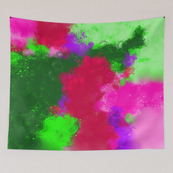 Item preview, Leaning Towards Green - Violet Magenta Abstract designed and sold by Joey Santiago.