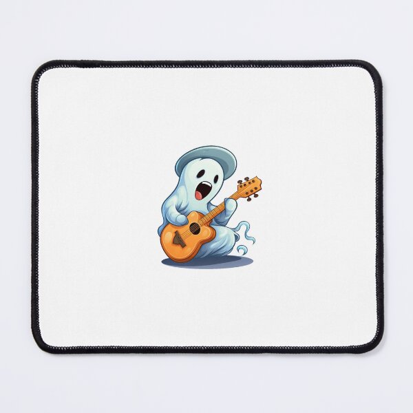 Item preview, Rock On Happy Halloween Ghost Singing and Playing Guitar designed and sold by TheCreativeStag.