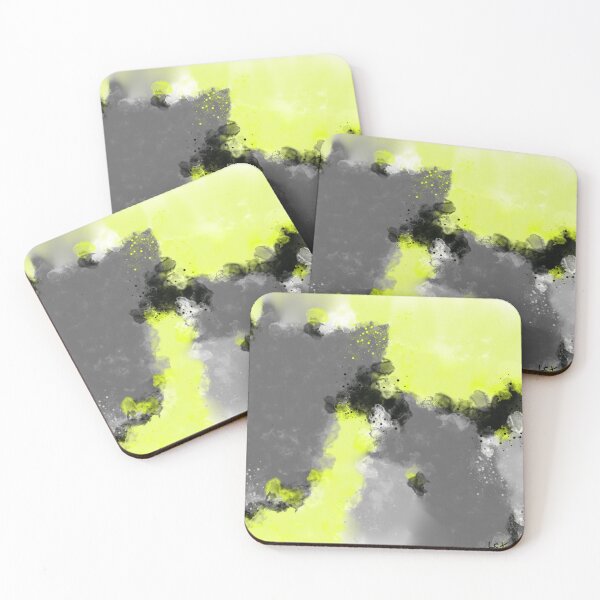Item preview, Yellow Love - Black Yellow Gray White Abstract designed and sold by Joey Santiago.