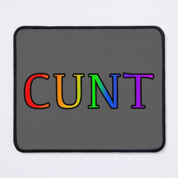 Item preview, Cunt rainbow text  designed and sold by nonichecreation.