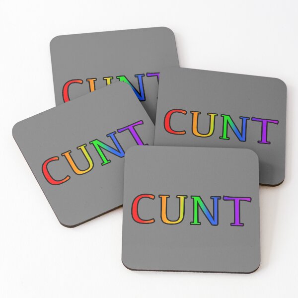 Item preview, Cunt rainbow text  designed and sold by nonichecreation.