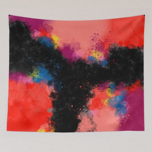Item preview, Crushing Color - Red Abstract Art designed and sold by Joey Santiago.