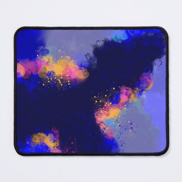 Item preview, Neon Blue - Blue Orange Magenta Abstract designed and sold by Joey Santiago.