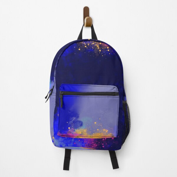 Item preview, Neon Blue - Blue Orange Magenta Abstract designed and sold by Joey Santiago.