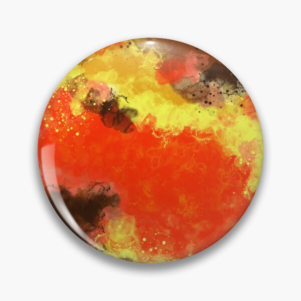 Item preview, Hot Lava - Orange Yellow Abstract Art designed and sold by Joey Santiago.