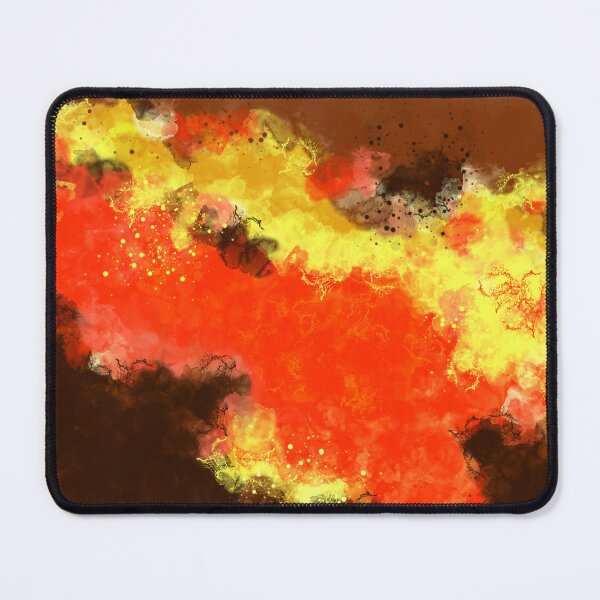 Item preview, Hot Lava - Orange Yellow Abstract Art designed and sold by Joey Santiago.