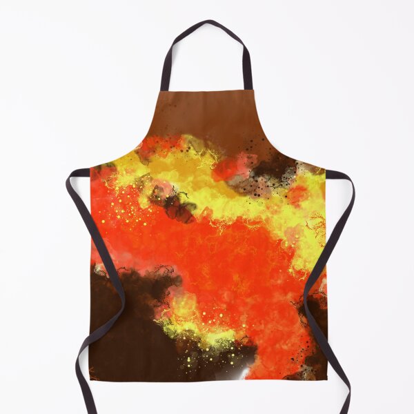 Item preview, Hot Lava - Orange Yellow Abstract Art designed and sold by Joey Santiago.