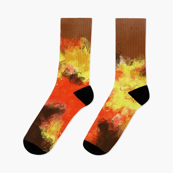 Item preview, Hot Lava - Orange Yellow Abstract Art designed and sold by Joey Santiago.
