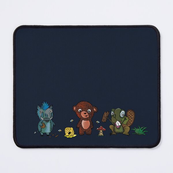 Item preview, Crazy Forest Animal Gang Boar, Bear and Beaver designed and sold by creativevoid.