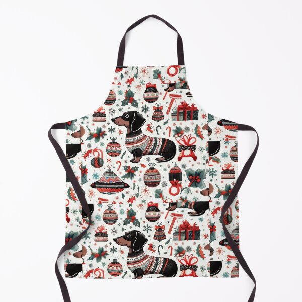 Item preview, Teckel Christmas Pattern - Dachshund design for your Christmas deco, homeware, clothes designed and sold by Fanaticos.