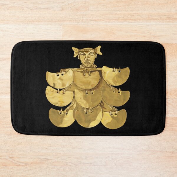 Item preview, Prehispanic Treasure Poster - Anthropomorphic Gold Pendant - (500 BC - 700 AD) - Archaeological Discovery designed and sold by Carola-art.