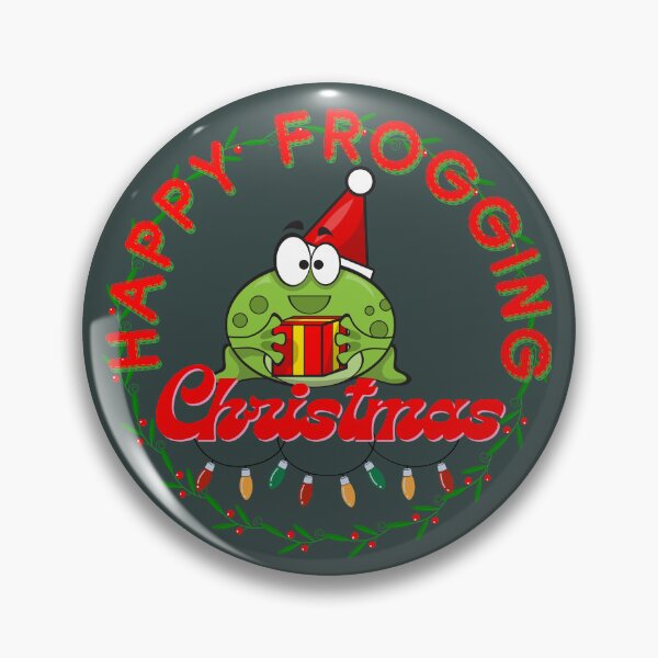 Item preview, Happy Frogging Christmas designed and sold by Ellimade.