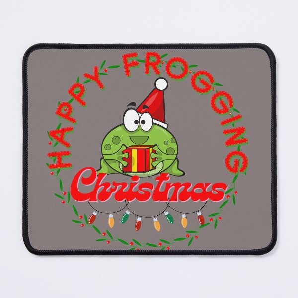 Item preview, Happy Frogging Christmas designed and sold by Ellimade.