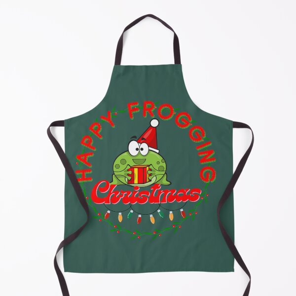 Item preview, Happy Frogging Christmas designed and sold by Ellimade.