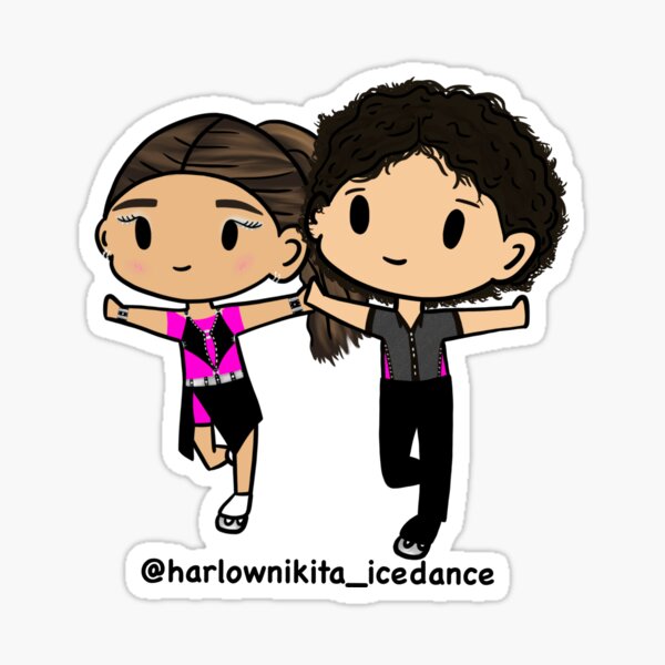 Item preview, Ice Dancers Harlow Stanley and Nikita Sosnenko designed and sold by Amanda Urban.