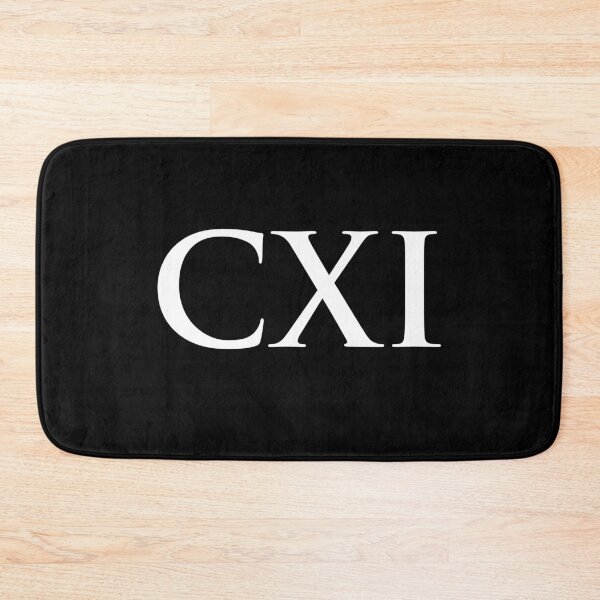 Item preview, Number 111 Roman Numeral CXI Black and White designed and sold by NECHSTORE.