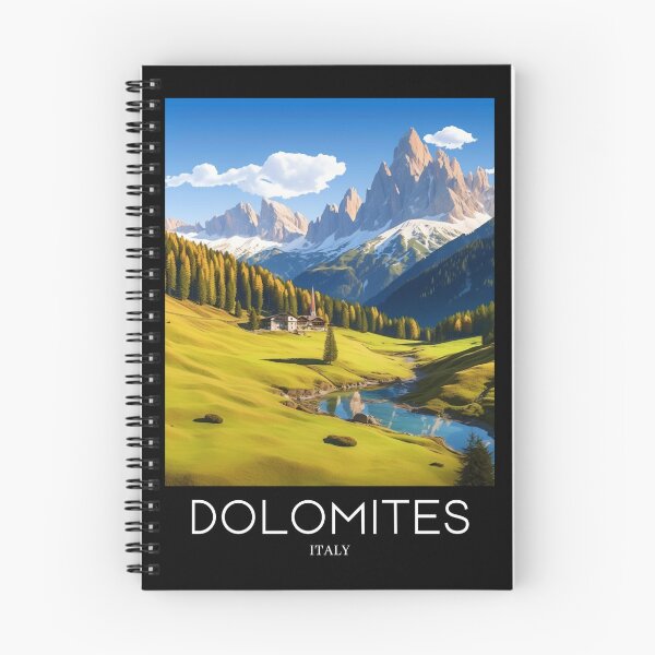 Artikelvorschau, A Pop Art Travel Print of the Dolomites - Italy entworfen und verkauft von StudioRedKoala.