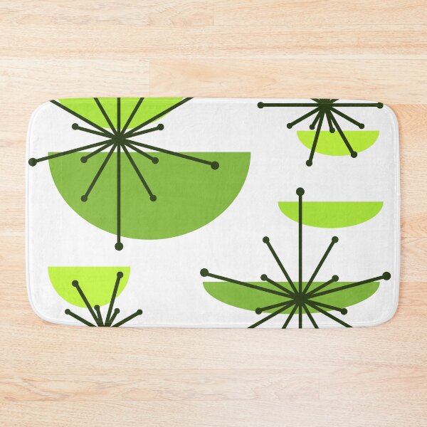 Item preview, Midcentury Art Bowls Starbursts Chartreuse designed and sold by thepixelgarden.