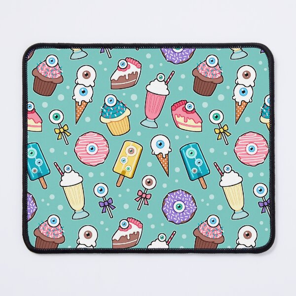 Item preview, Eyeball Desserts Pattern (Seafoam) designed and sold by aliasblackbird.
