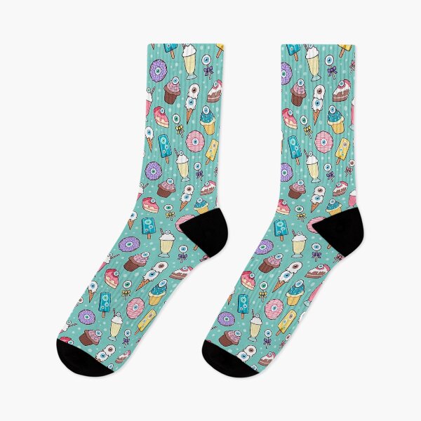 Item preview, Eyeball Desserts Pattern (Seafoam) designed and sold by aliasblackbird.