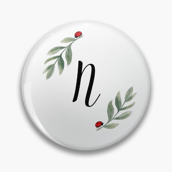 Item preview,  The Letter "N" With Ladybugs And Green Leaves. designed and sold by LisaDesigns323.