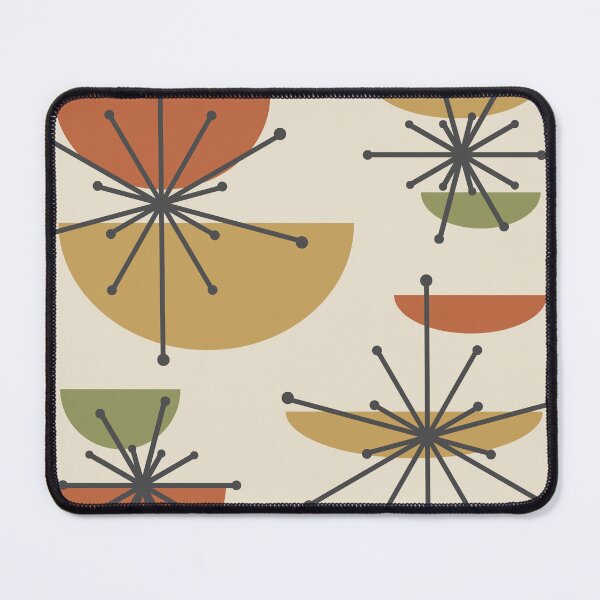 Item preview, Midcentury Art Bowls Starbursts Multicolored 1 designed and sold by thepixelgarden.