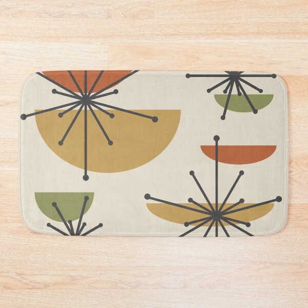 Item preview, Midcentury Art Bowls Starbursts Multicolored 1 designed and sold by thepixelgarden.