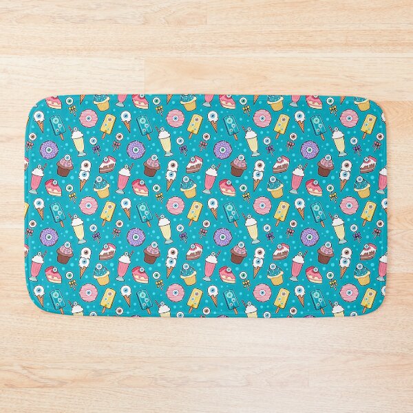 Item preview, Eyeball Desserts Pattern (Teal) designed and sold by aliasblackbird.