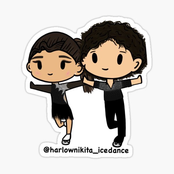Item preview, Ice Dancers Harlow Stanley and Nikita Sosnenko designed and sold by Amanda Urban.