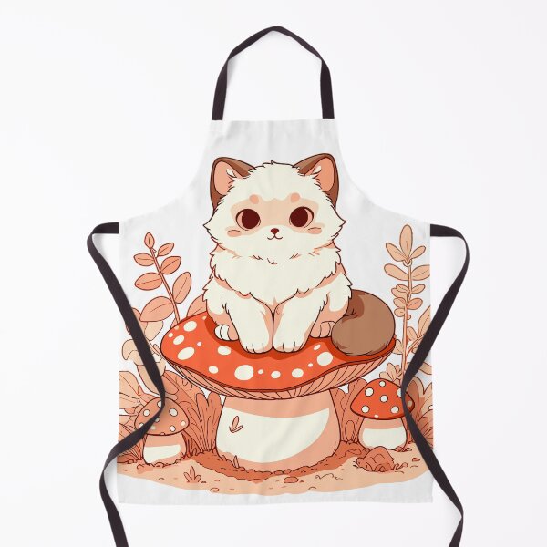 Item preview, Cat on mushroom cute designed and sold by GlobalDesigns-.