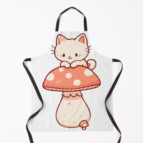 Item preview, Cat on mushroom cute designed and sold by GlobalDesigns-.
