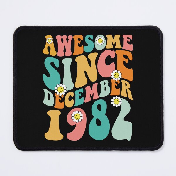 Item preview, Awesome Since December 1982 | Made In 1982 | Retro Groovy Birthday designed and sold by Christina-grich.